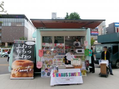 ドーナッツ販売の様子