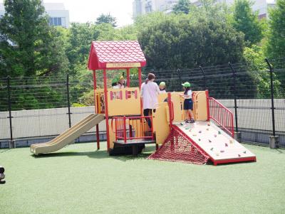 ときわぎ国領保育園の園庭