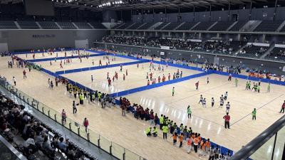 ドッチビーの試合の様子