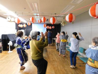 盆踊り体験教室の写真