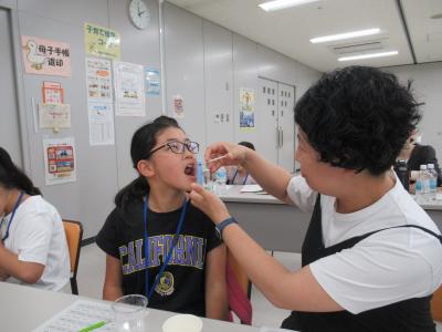 味覚の体験の様子