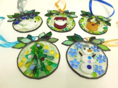 ガラスオーナメントの写真