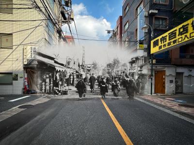 旧甲州街道(布田1丁目)(1910年・2025年)の写真