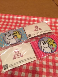 ムーミンがイラストされた軽食の写真