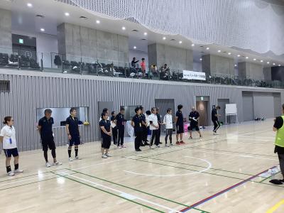 ニュースポーツ交流会開会式の様子