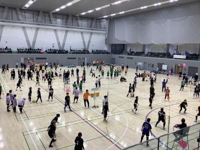 試合中の会場の様子