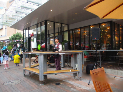 音楽アーティストによる演奏風景