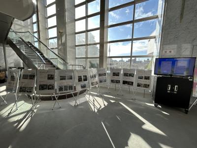 ピースメッセンジャーパネル展示の様子