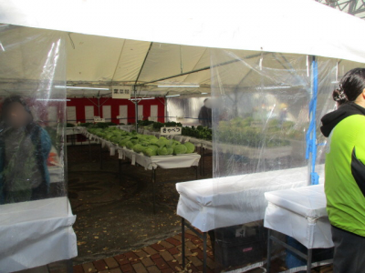 農産物の展示写真