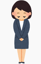 お辞儀のイメージイラスト