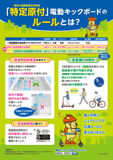 特定原付電動キックボードのルールとはのポスター画像