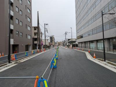 京王線との交差部付近の写真