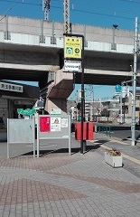 避難誘導標識の写真