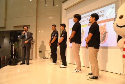 市長からのコメントの様子