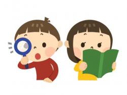 子どもが観察しているイラスト