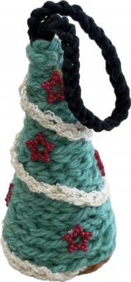 希望の家毛糸小物の一例(クリスマスツリー)の画像