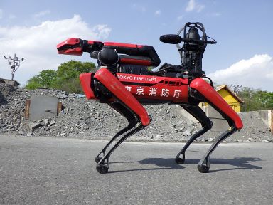 四足歩行ロボットの画像