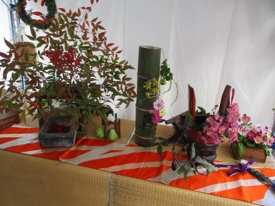 農の生け花の作品たちの写真