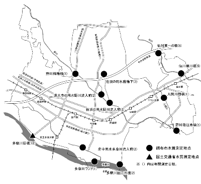 調査地点図の画像