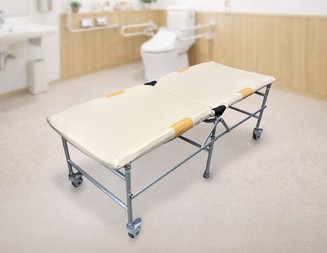 折りたたみ式介助用ベッドの写真