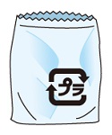 プラスチックゴミのイラスト