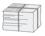 束ねた新聞紙のイラスト