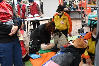 AED体験の写真